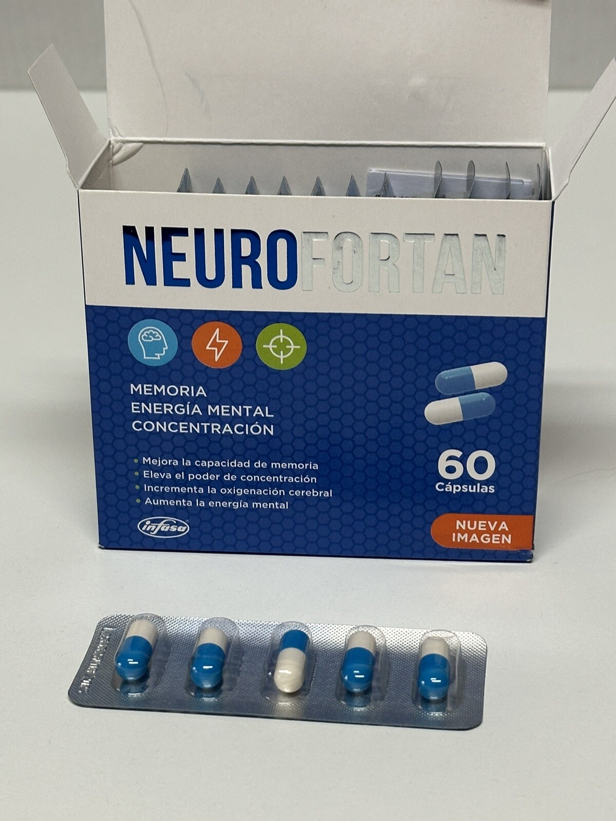 Neurofortan Capsule Brain Health Mental Alertness Memory Focus Concentration NEW