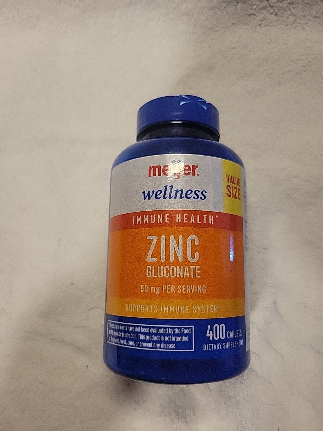 Meijer ZINC ~ Supports Immune Health 50mg, 400 ct Tablets ~ Exp 02/26