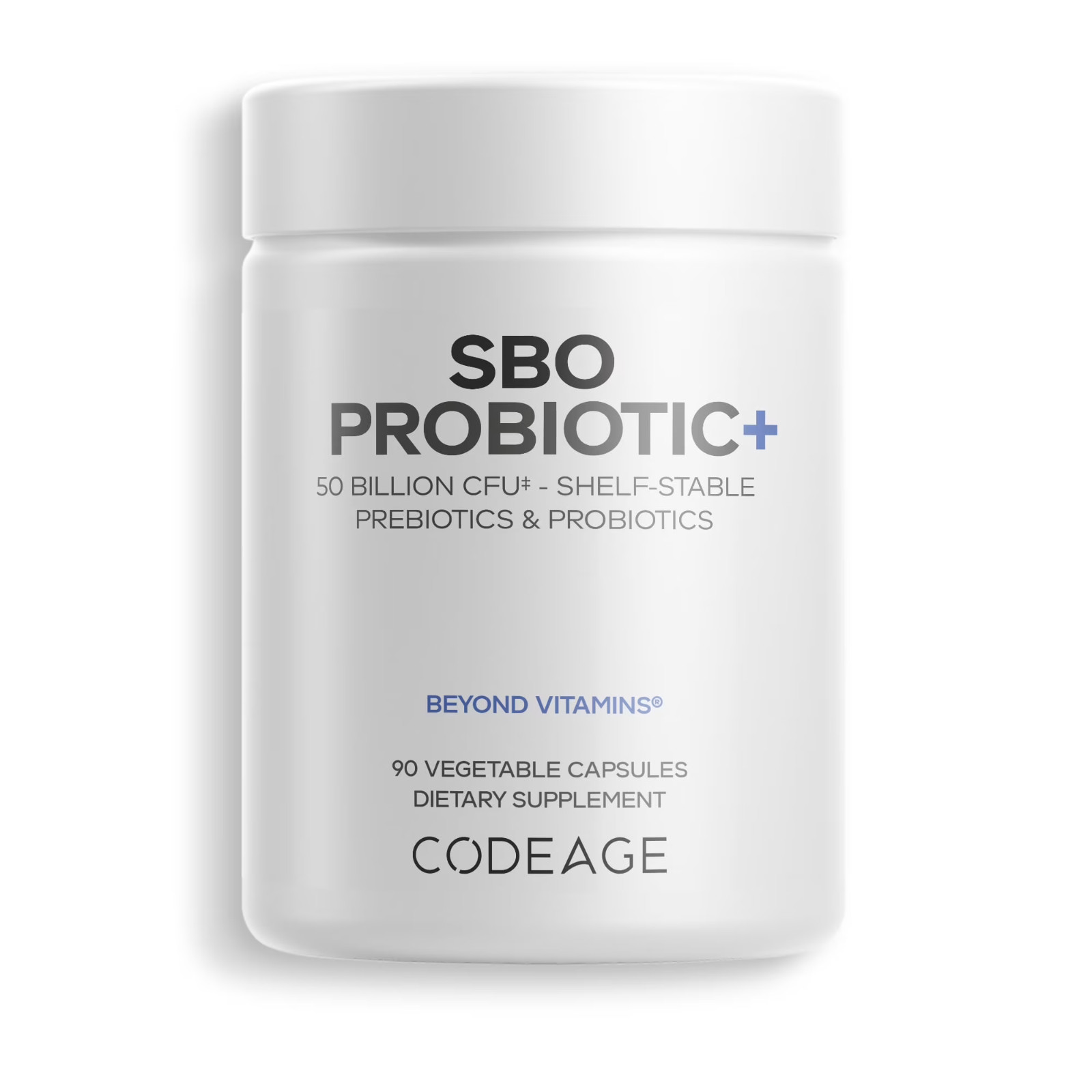 Codeage SBO Probiotic+ 50 Billion CFU Prebiotics/Probiotics Shelf Stable 90 Ct