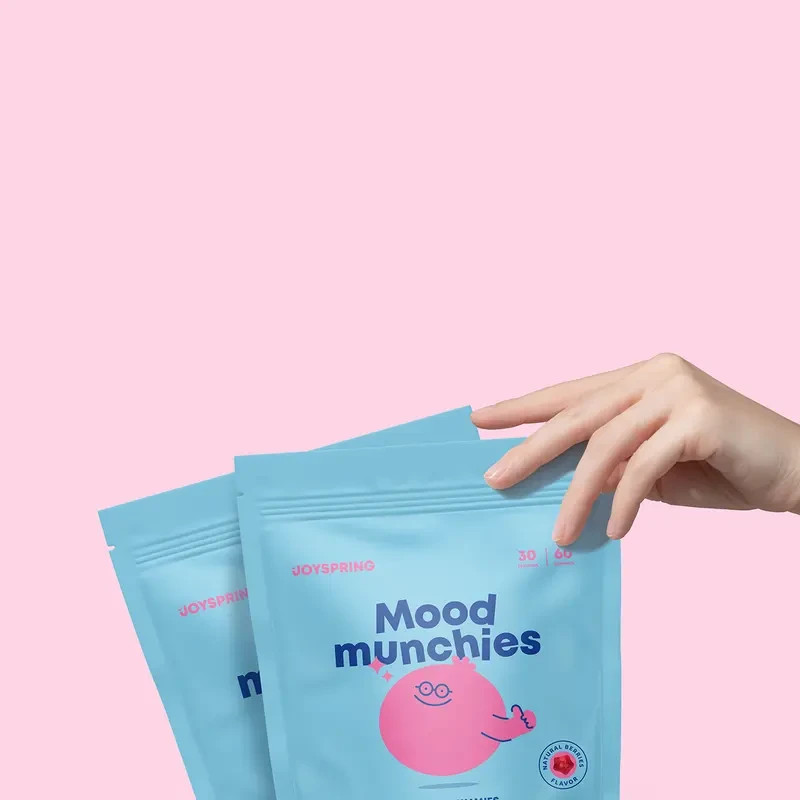 JoySpring Mood Munchies – Saffron Gummies for Mood & Focus 1-3 PACK